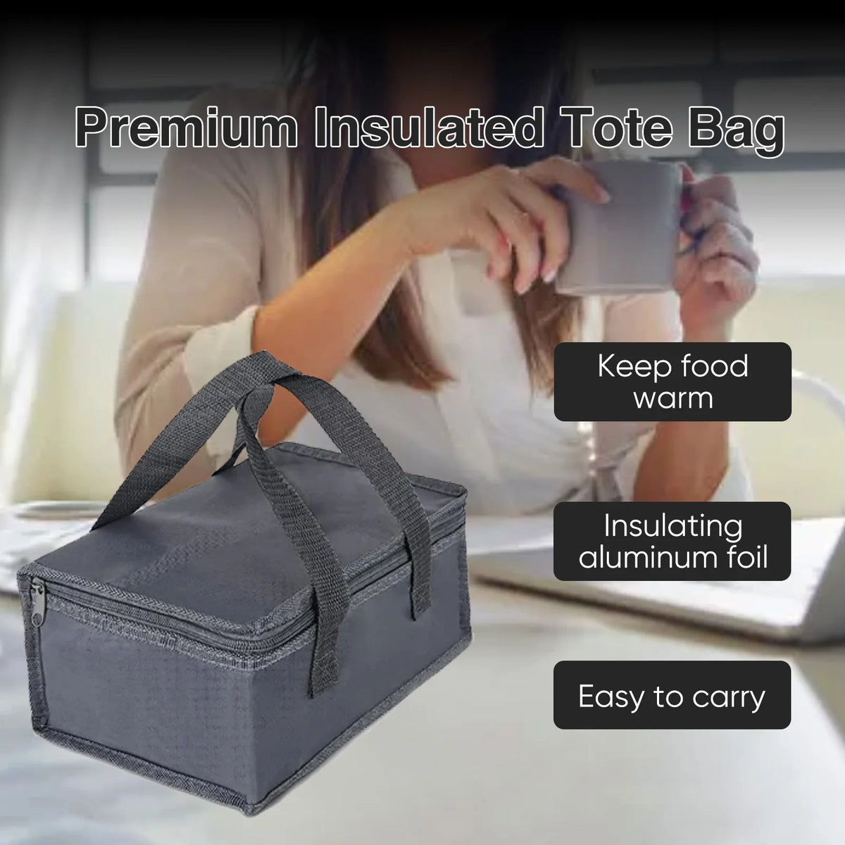 Lunch Box Elettrica 1,5L – Scaldavivande Portatile Auto e Ufficio, 12V/24V/220V Multi-Tensione con Contenitore in Acciaio Inox