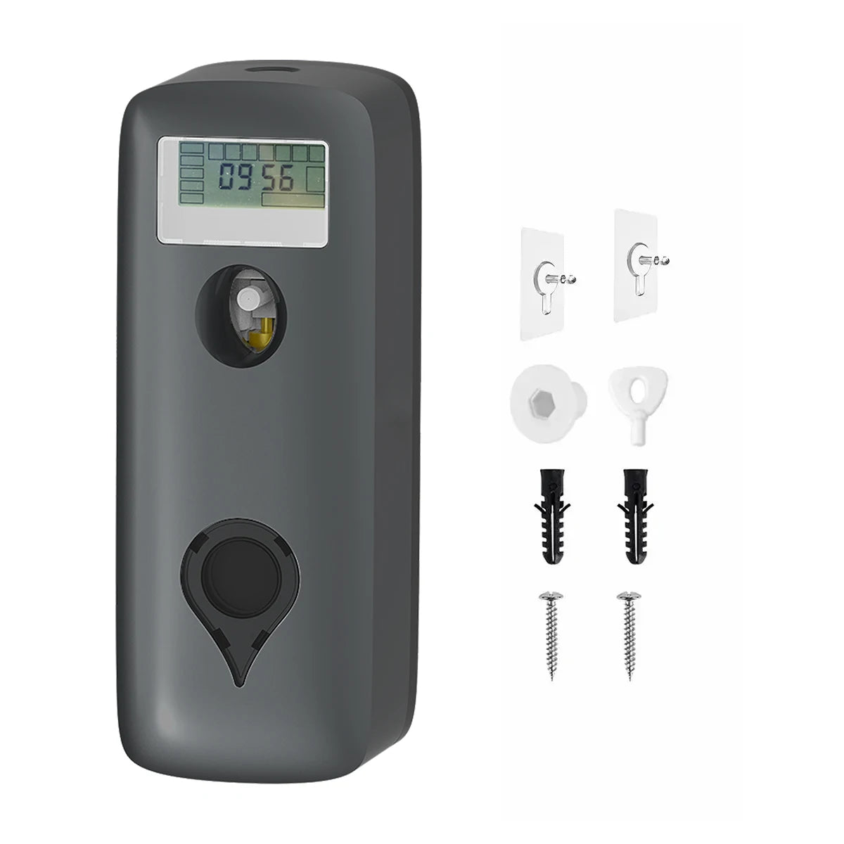 Diffusore Automatico Profumatore Ambiente 300ml – Spray LCD Programmabile da Parete, Elimina Odori