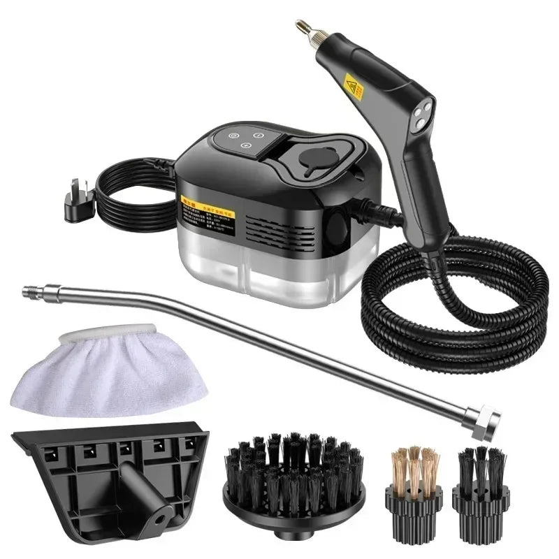Pulitore a Vapore ad Alta Pressione 2500W – Lavatrice ad Alta Temperatura per Casa, Climatizzatore, Cucina, Cappa e Auto