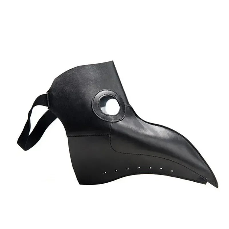 Maschera Medico della Peste steampunk in gomma nera
