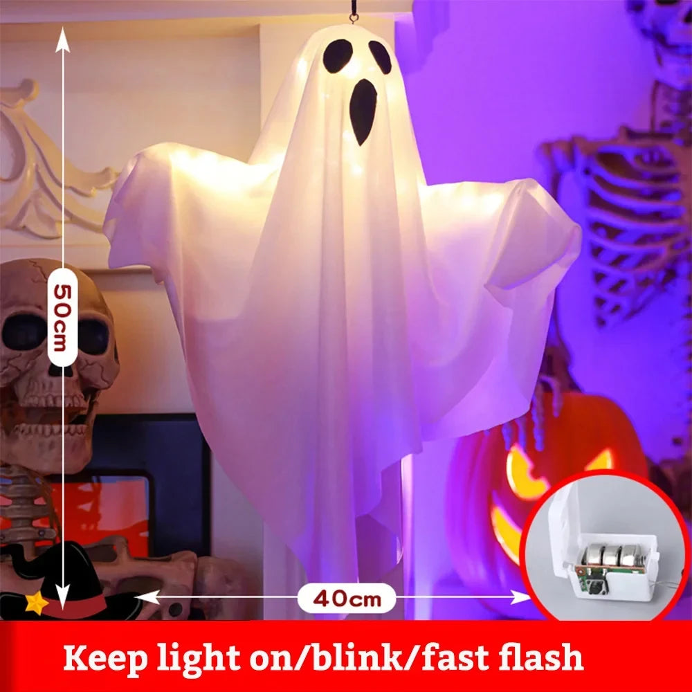 Fantasma luminoso sospeso per Halloween