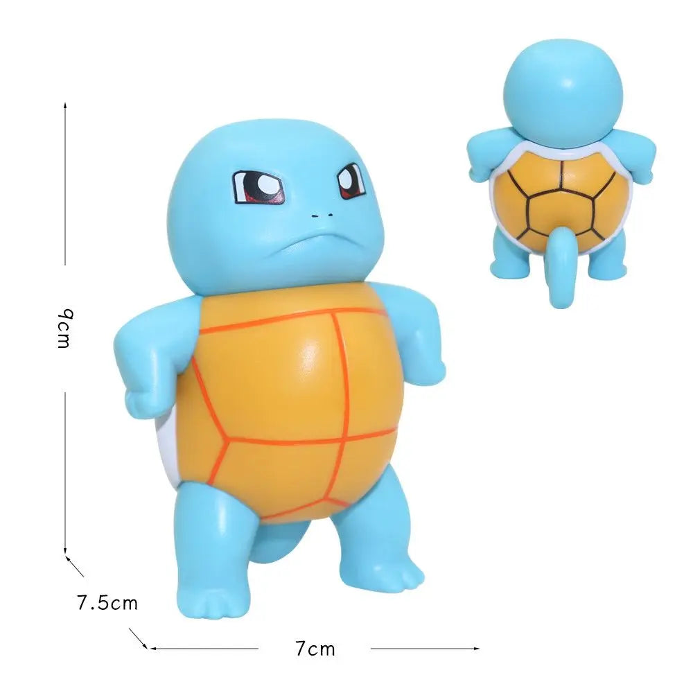 Statuetta Squirtle Tsundere con Poké Ball Bandai – Figurina in Plastica, Decorazione Auto e Scrivania, Idea Regalo Pokémon