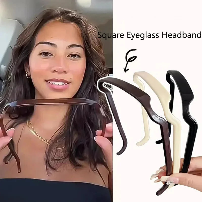 Fascia Capelli a Onda con Clip Occhiali – Accessorio Minimalista Versatile per Donna