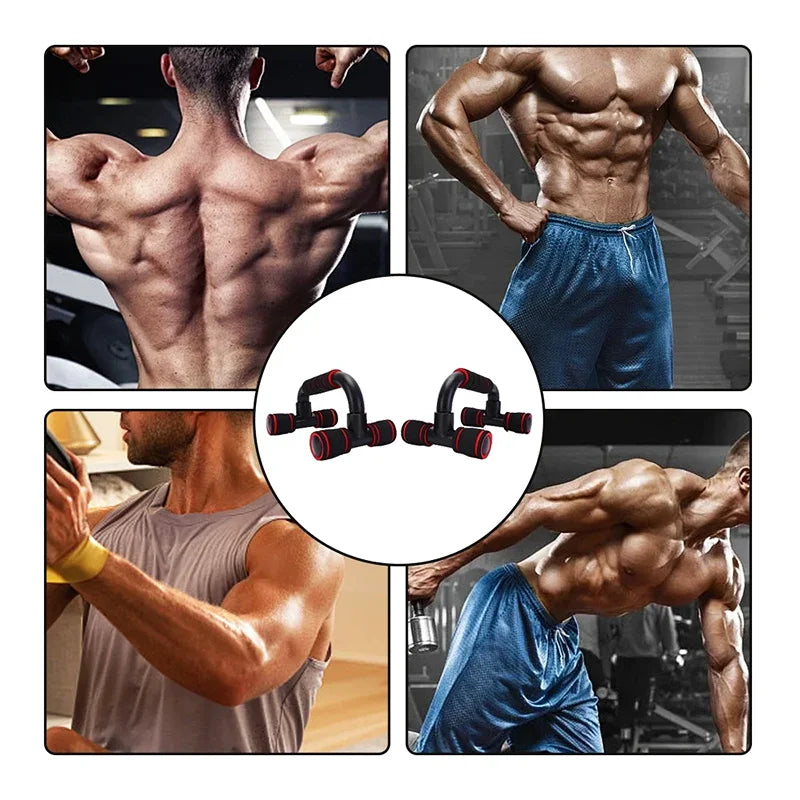 Coppia Maniglie Push-Up a U con Impugnatura in Spugna – Rack per Pettorali, Tricipiti e Addome, per Palestra e Casa