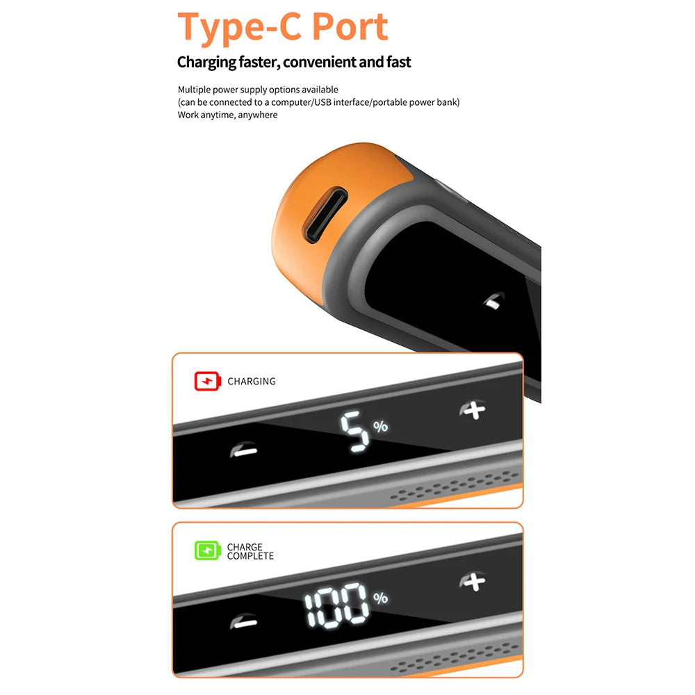 Saldatore Elettrico Digitale USB Type-C 8-15W – Temperatura Regolabile 180-450°C, Riscaldamento Rapido, Kit Mini Portatile