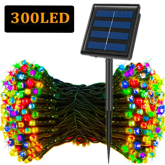 Catena luminosa solare LED impermeabile