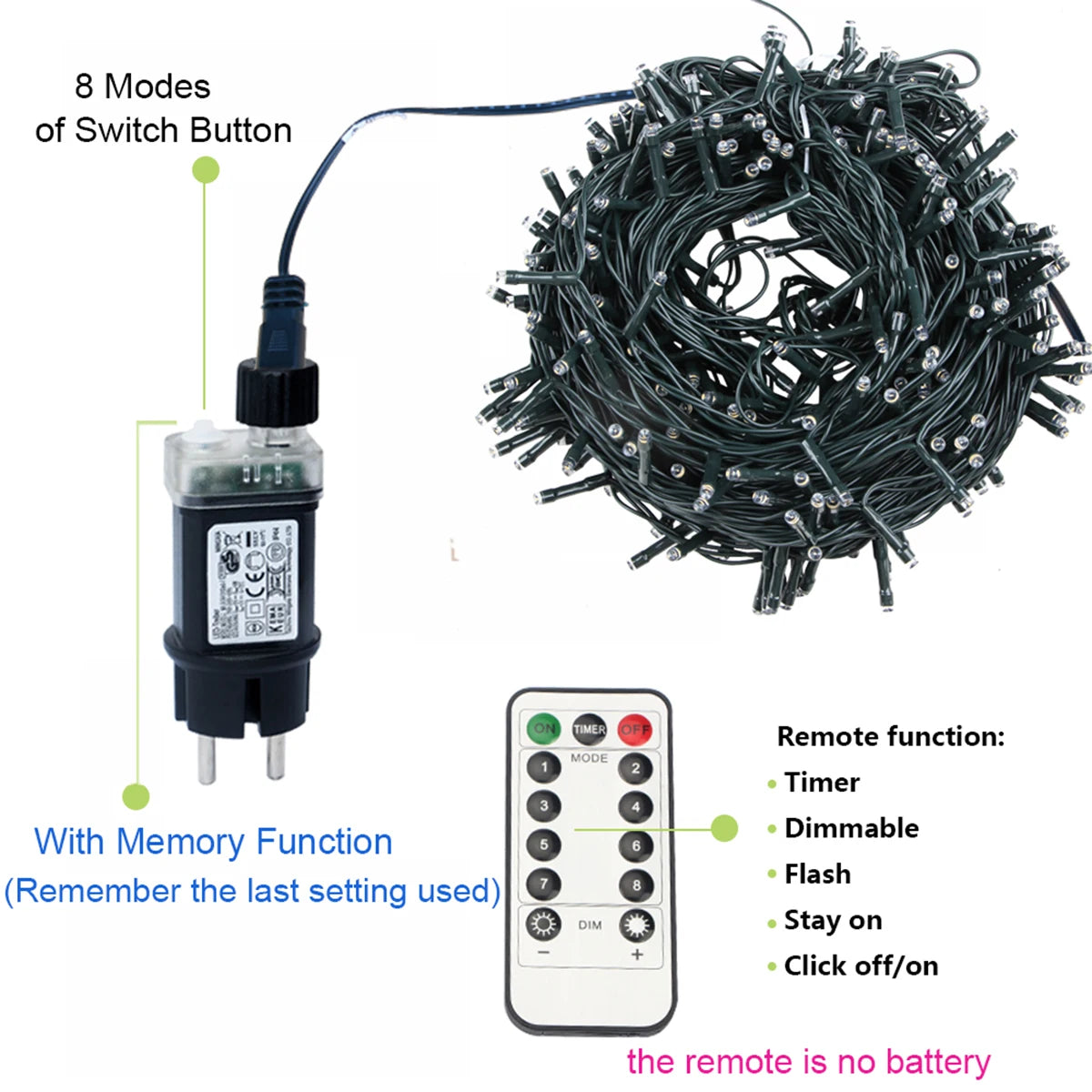 Catena luminosa LED da esterno per feste