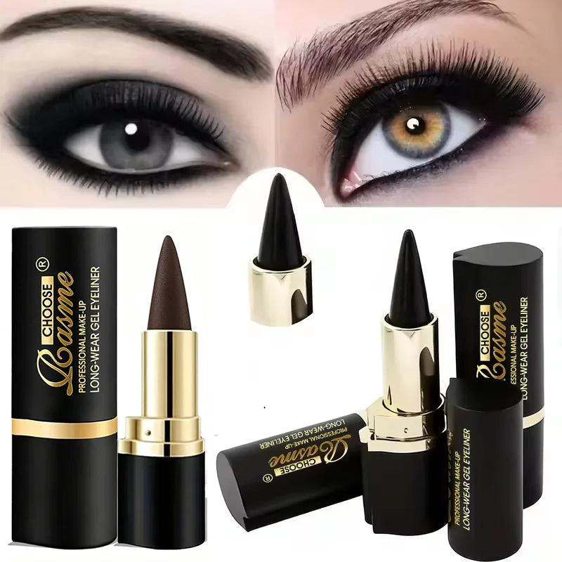 Eyeliner Gel Cremoso RASME – Punta Conica, Waterproof, Lunga Durata, Nero Intenso, 2,5g – Set da 1/2/3 pz
