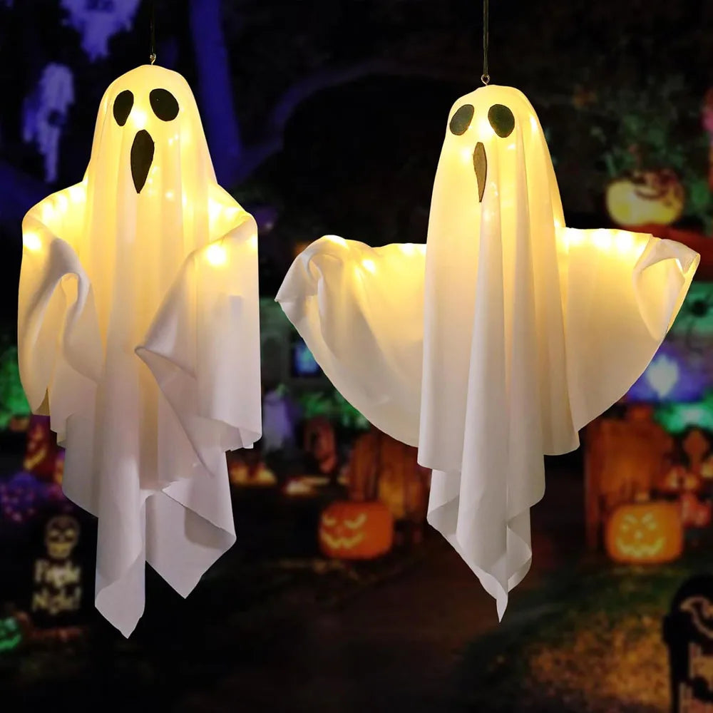 Fantasma luminoso sospeso per Halloween