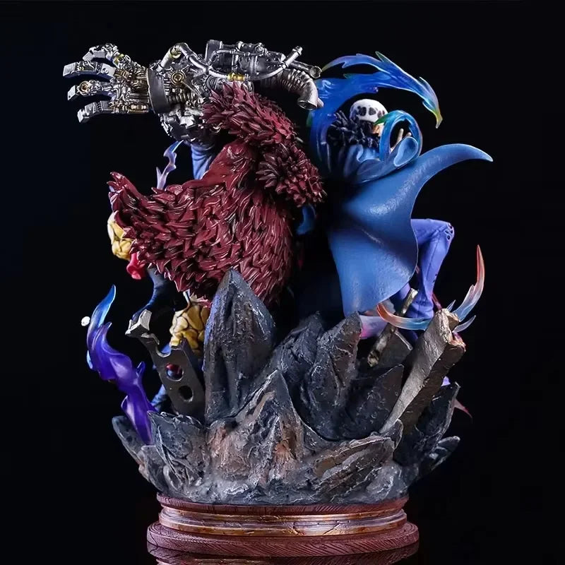 Action Figure One Piece – I 3 Capitani: Luffy e Trafalgar Law | Statua in PVC 20/23cm da Collezione
