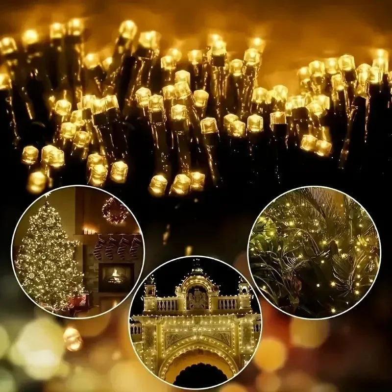 Catena luminosa solare LED impermeabile