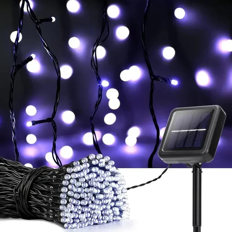 Catena luminosa solare LED impermeabile
