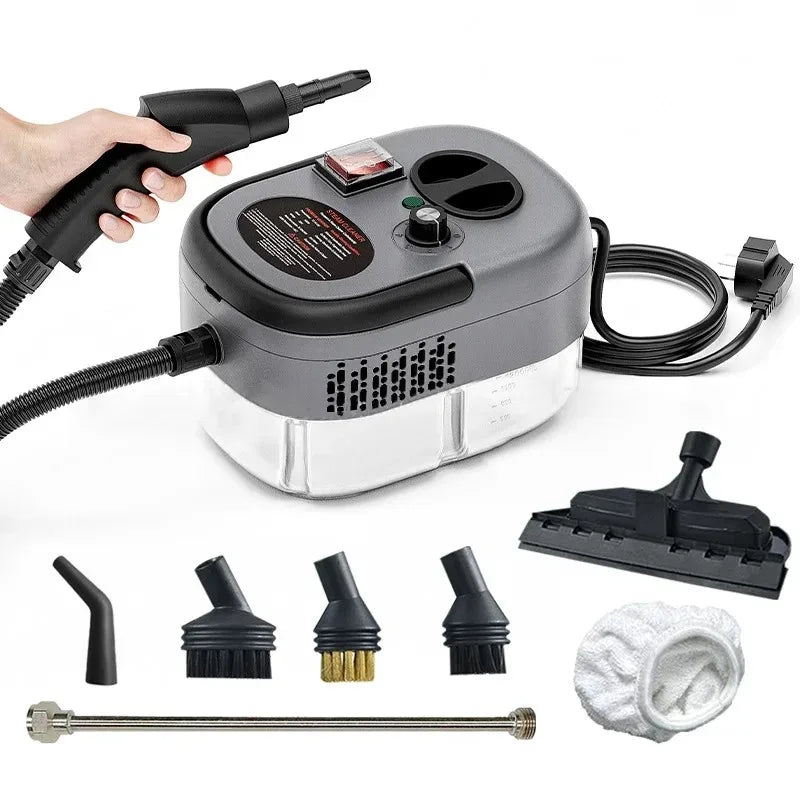 Pulitore a Vapore ad Alta Pressione 2500W – Lavatrice ad Alta Temperatura per Casa, Climatizzatore, Cucina, Cappa e Auto