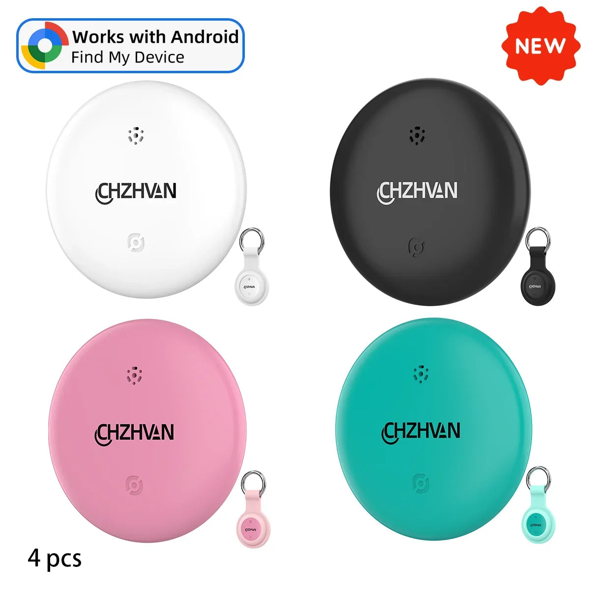 Mini Tracker Bluetooth per Android – Localizzatore Smart per Chiavi, Borsa e Bagagli, Compatibile con Google Find Hub
