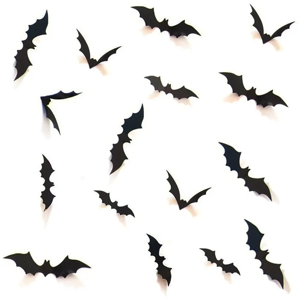 Pipistrelli 3D adesivi da parete per Halloween