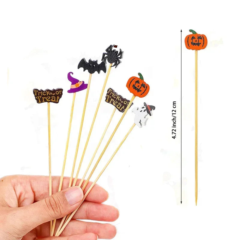 Stuzzicadenti decorativi Halloween in bambù