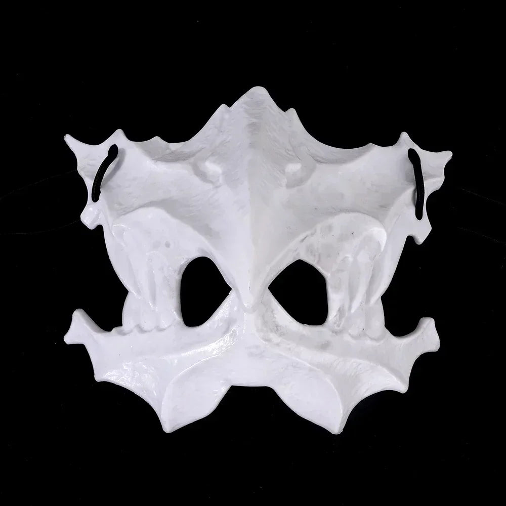 Maschera teschio demone con denti lunghi