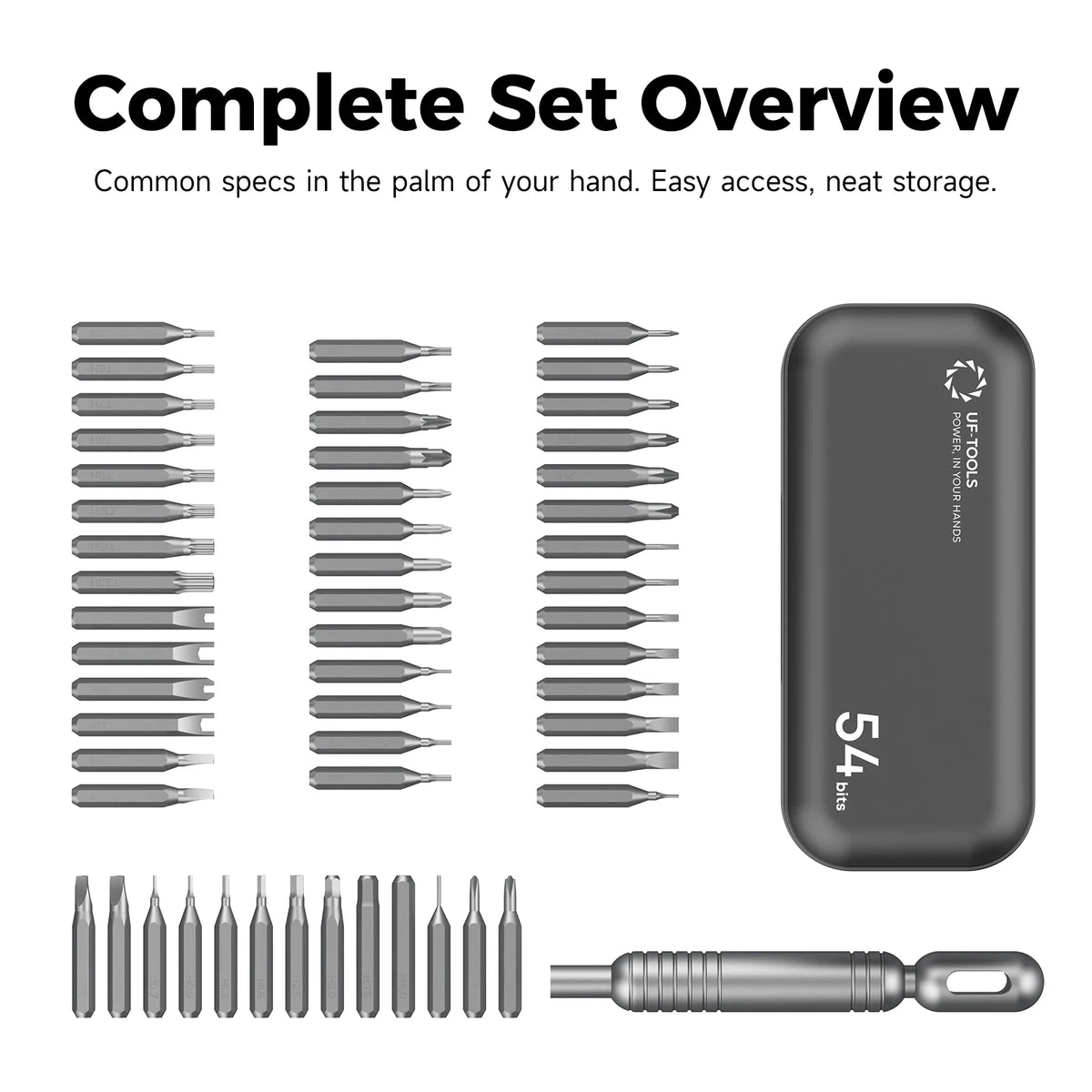 Kit Cacciaviti di Precisione 55 in 1 Magnetici – Riparazione Elettronica, Telefono, Laptop, Orologi, Fai da Te