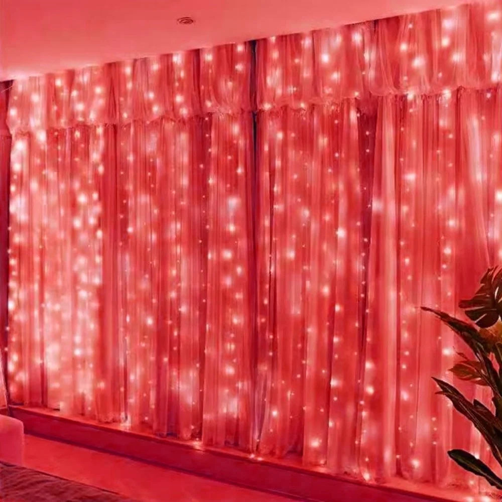 Tenda luminosa LED USB con telecomando