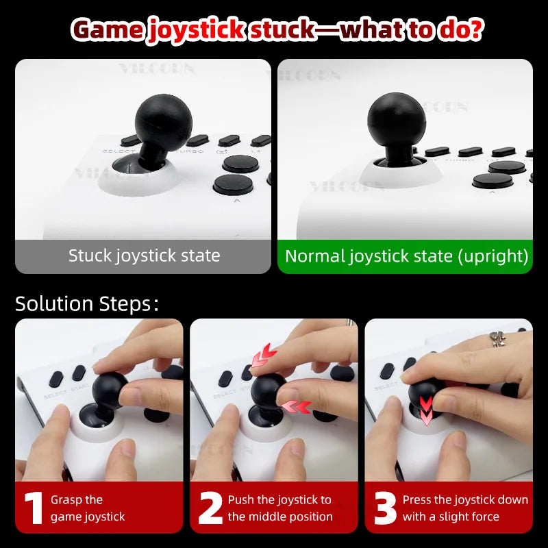 Joystick Arcade Wireless – Controller da Gaming per PC, Android, iOS, Switch, PS3/PS4 – Fighting Stick per Street Fighter e MAME