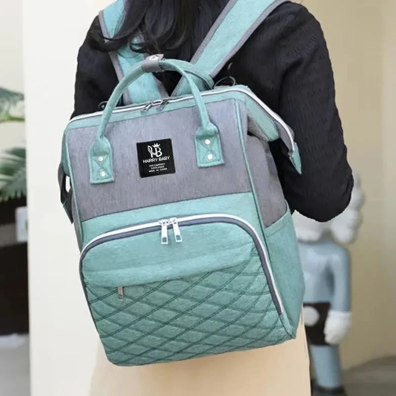 Zaino Fasciatoio Mommy Bag – Borsa Pannolini Grande Capacità con Tappetino Cambio