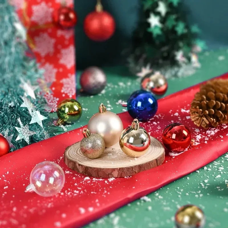 Set 24 palline di Natale da 3, 4 o 6 cm