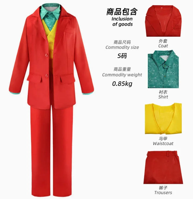 Costume Joker Arthur Fleck con opzione parrucca verde