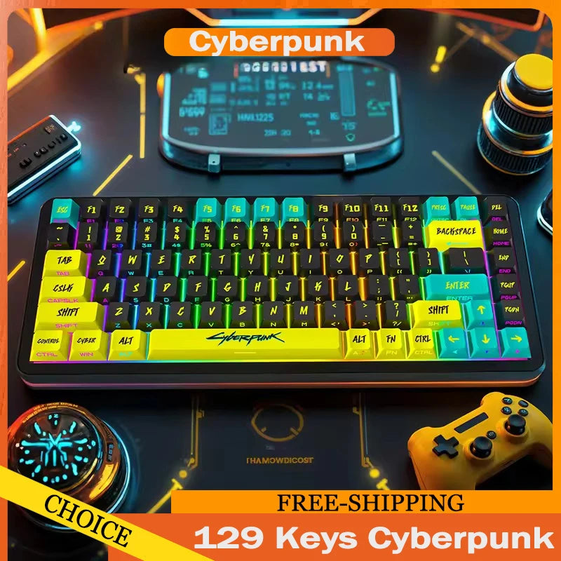 Set 129 keycaps Cyberpunk PBT profilo Cherry