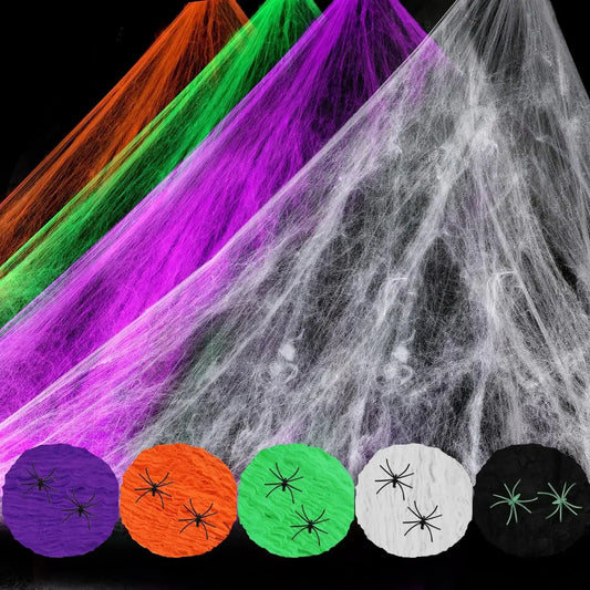 Ragnatela artificiale elastica per Halloween