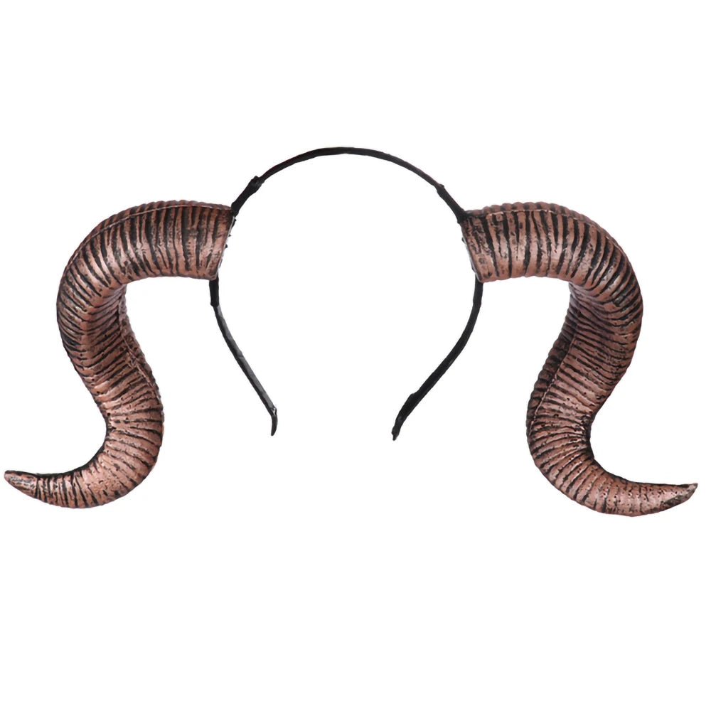 Cerchietto con corna da diavolo curve