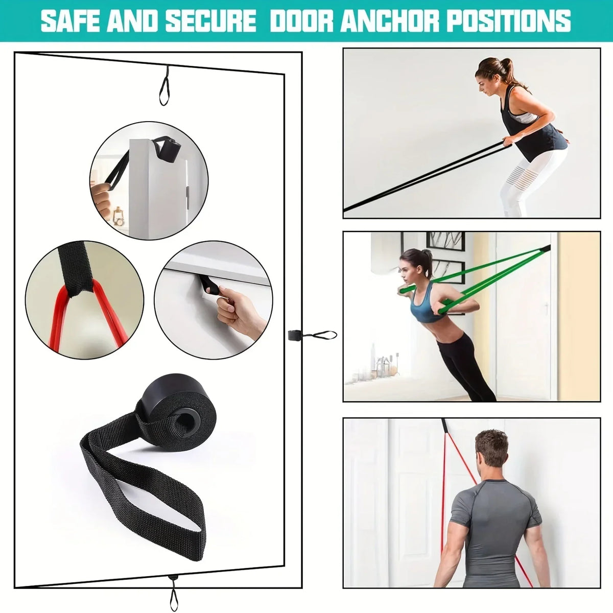 Elastico Fitness in Lattice TPE per Allenamento – Banda di Resistenza per Pull-Up, Rinforzo Muscolare e Stretching