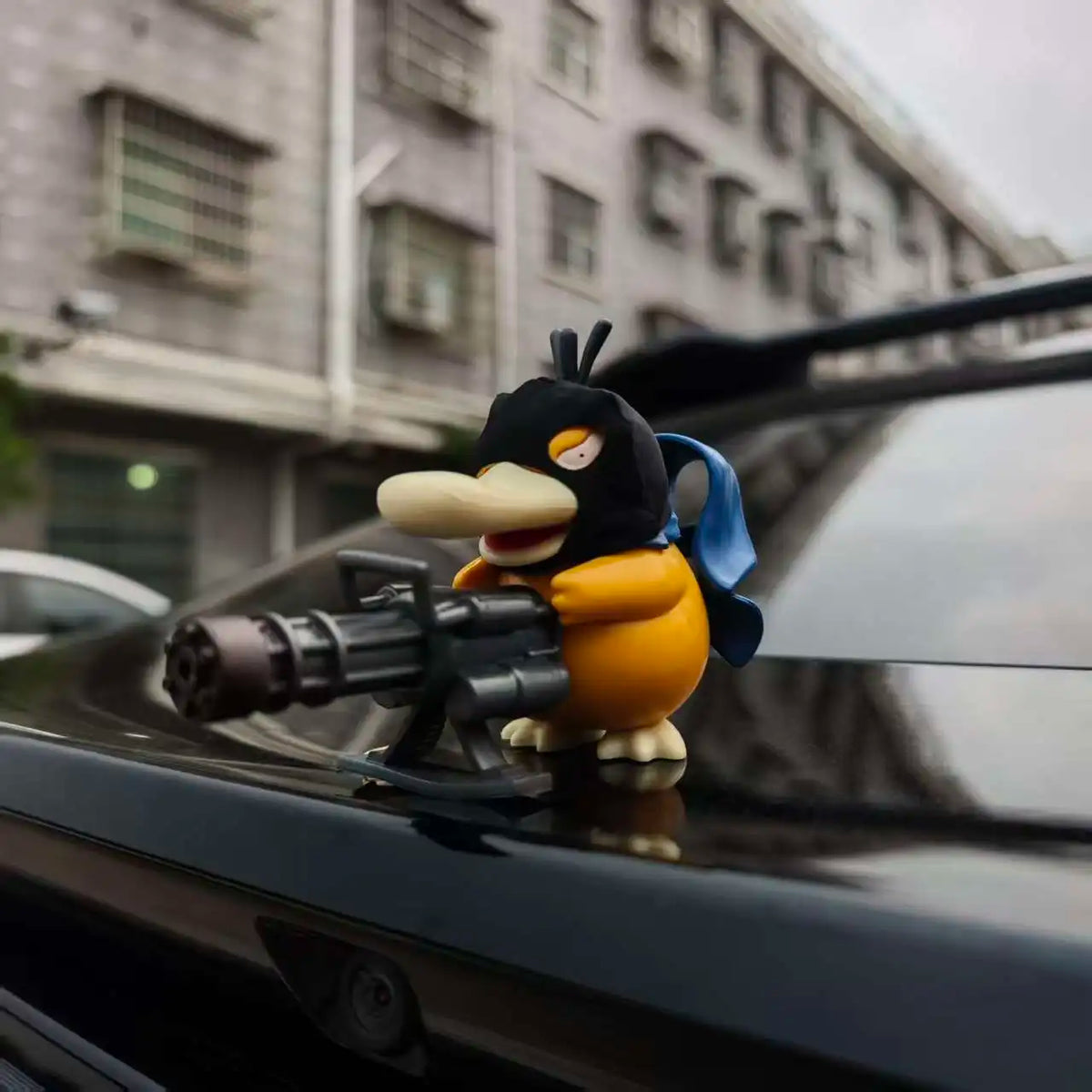 Decorazione Auto Psyduck Pokémon – Ornamento Cofano e Posteriore, Bambola da Cruscotto, Idea Regalo Natale, Bandai