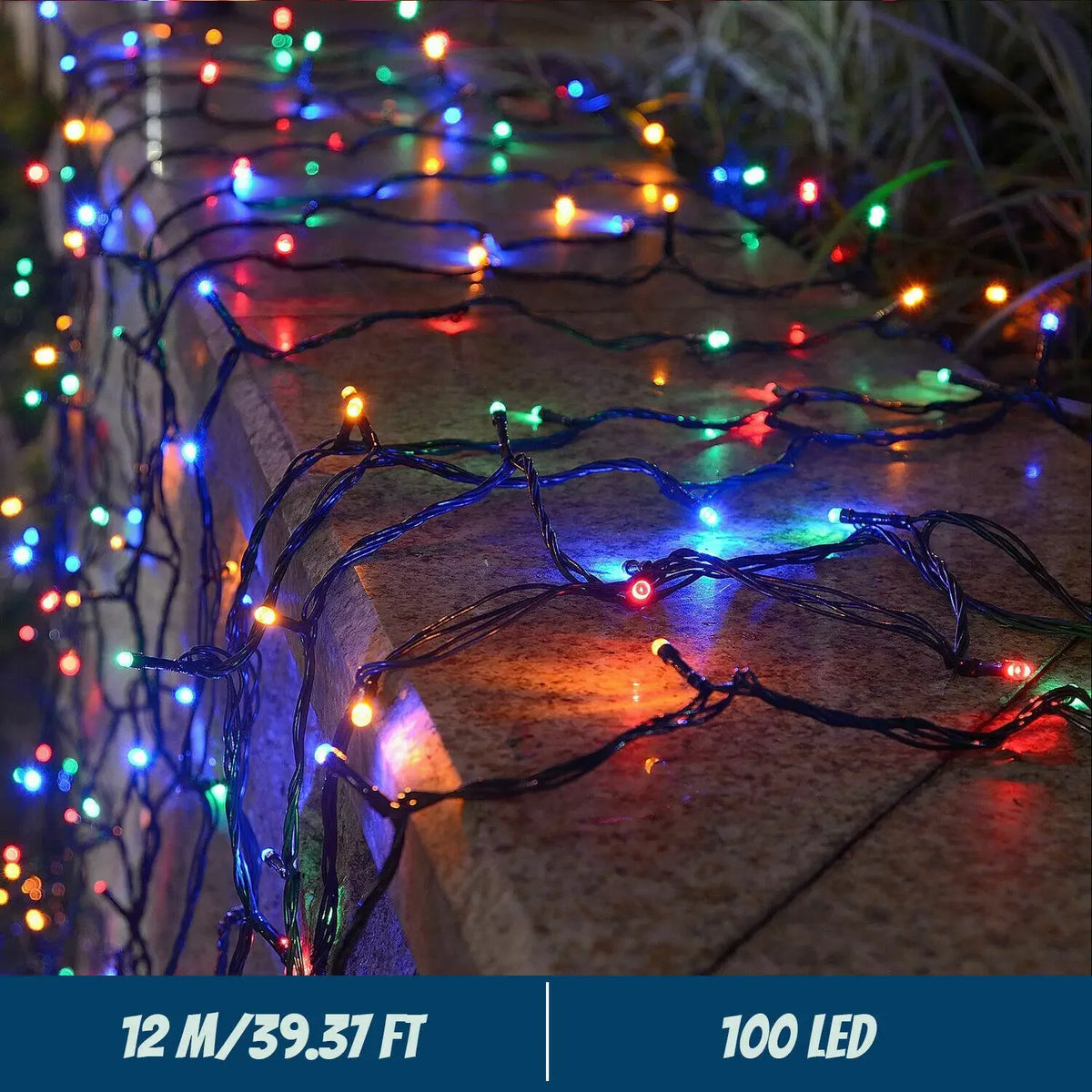 Catena luminosa solare LED impermeabile