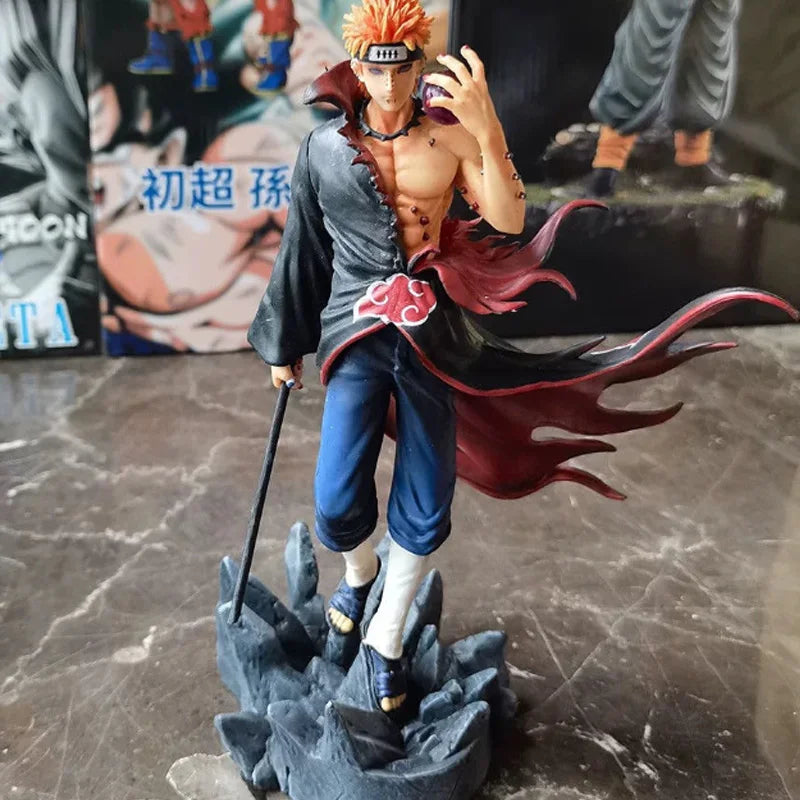 Action Figure Pain Akatsuki – Naruto Shippuden | Versione Mantello Rosso in PVC 23cm