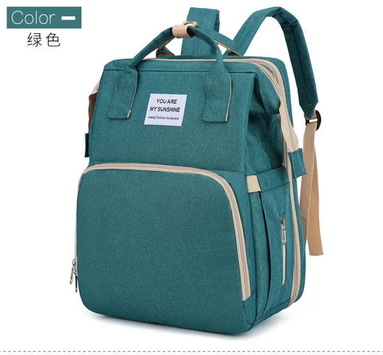 Borsa fasciatoio trasformabile in lettino da viaggio