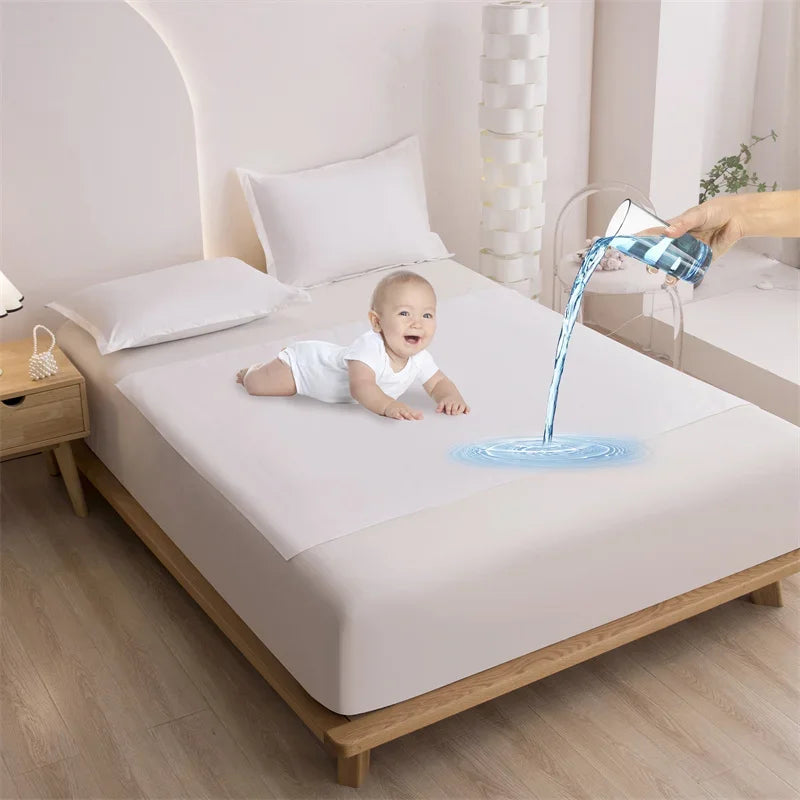 Lenzuolo Impermeabile TPU – Traversa Impermeabile per Adulti, Neonati, Anziani, Donne in Gravidanza, Spa e Coppia, 100% Poliestere