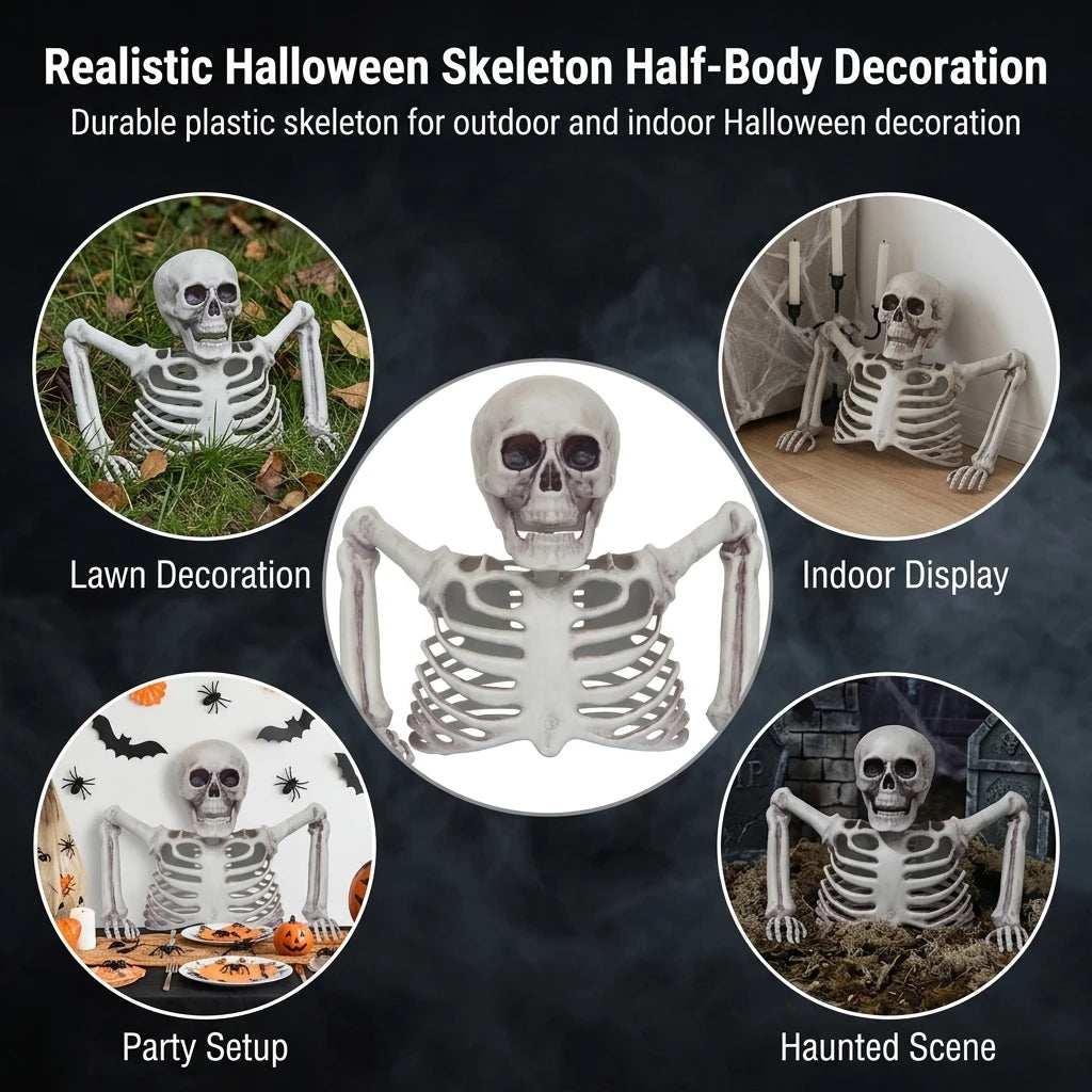 Scheletro realistico Halloween con articolazioni mobili