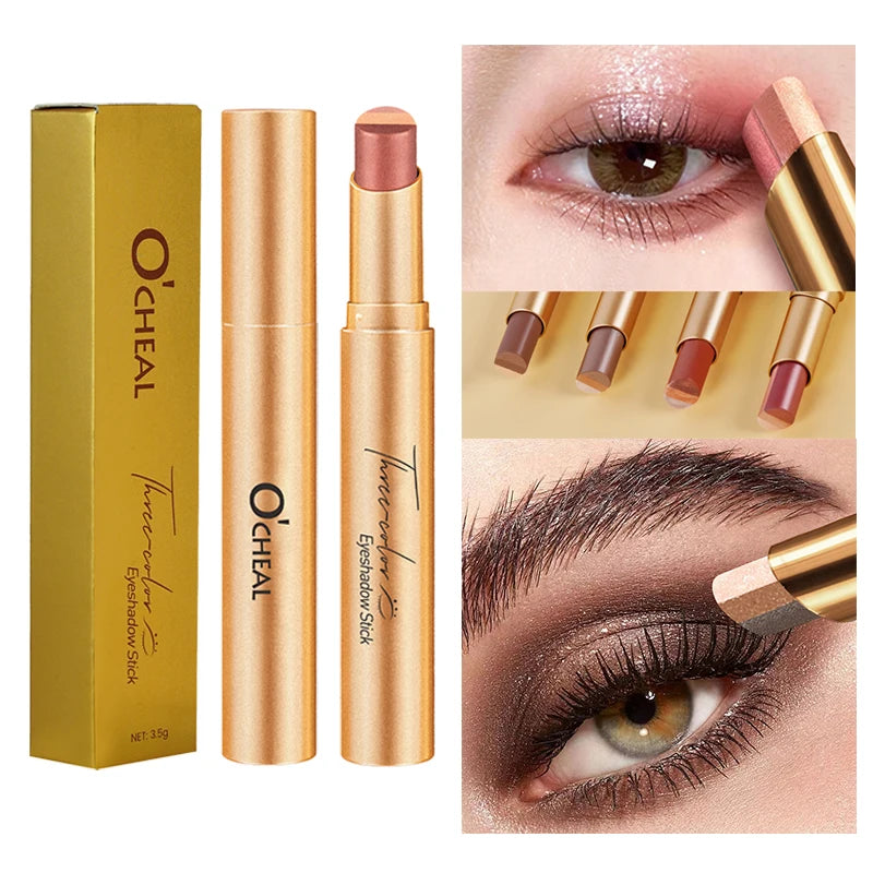 O'CHEAL Matita Ombretti 3 Colori – Glitter Waterproof, Lunga Durata, Finish Gradiente