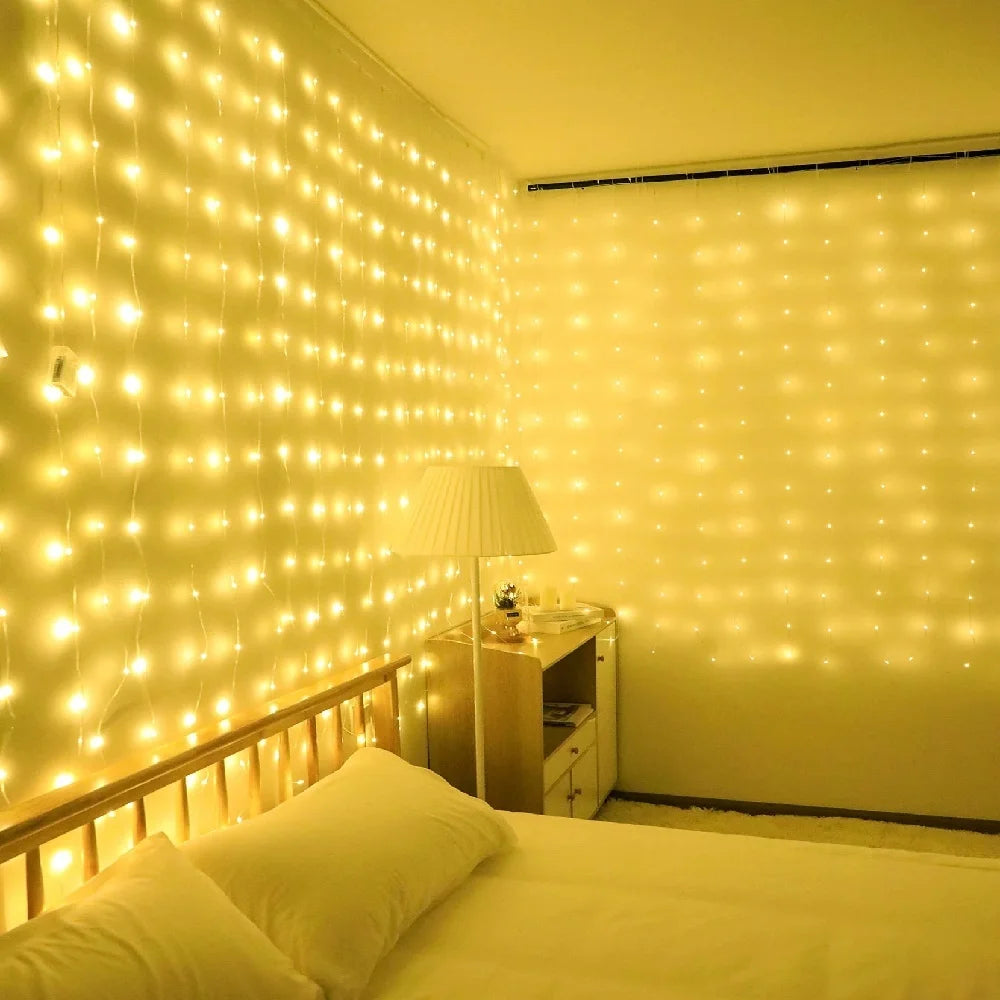Tenda luminosa LED USB con telecomando