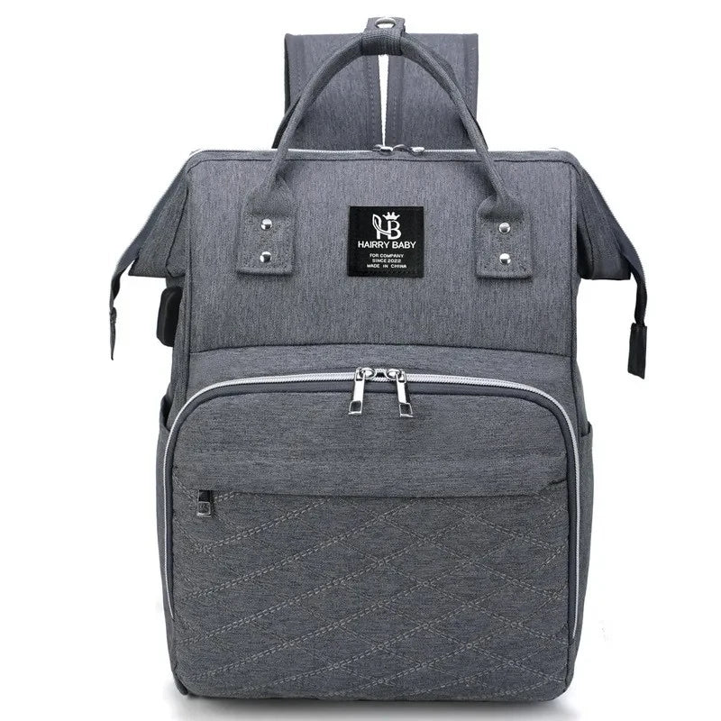 Zaino Fasciatoio Mommy Bag – Borsa Pannolini Grande Capacità con Tappetino Cambio