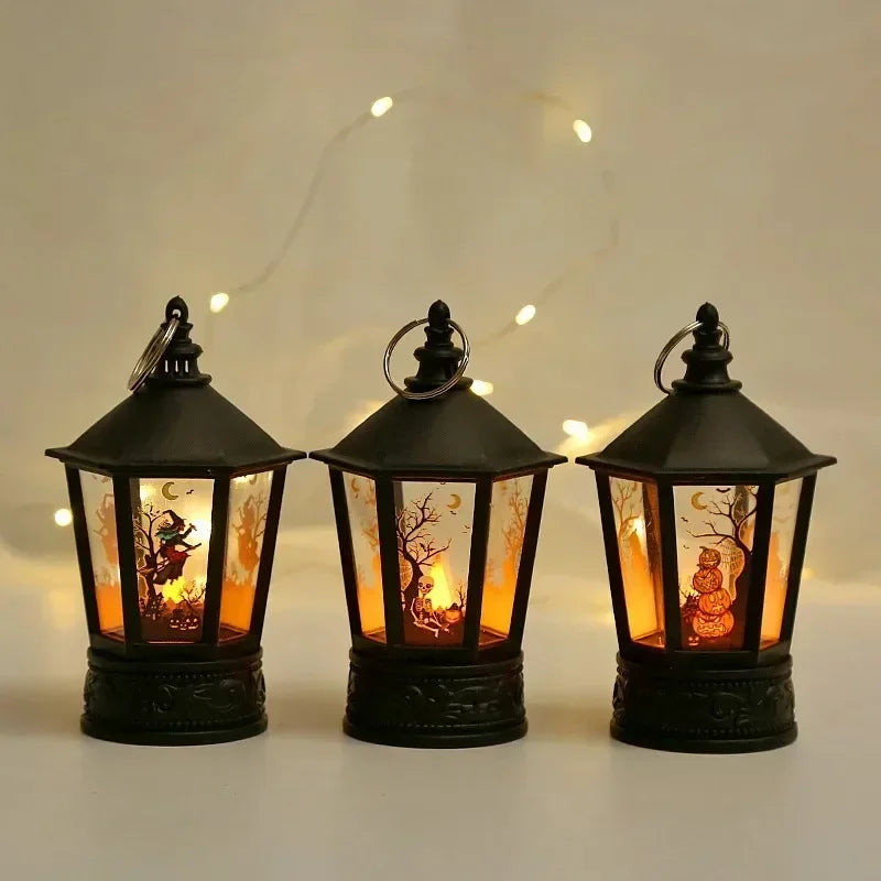 Lanterna LED Halloween retrò da appendere