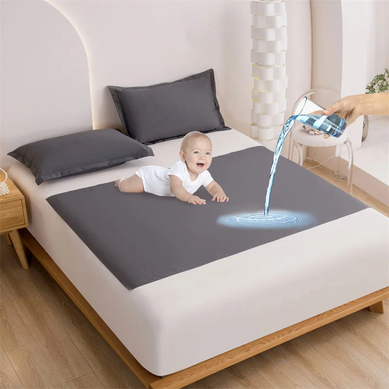 Lenzuolo Impermeabile TPU – Traversa Impermeabile per Adulti, Neonati, Anziani, Donne in Gravidanza, Spa e Coppia, 100% Poliestere