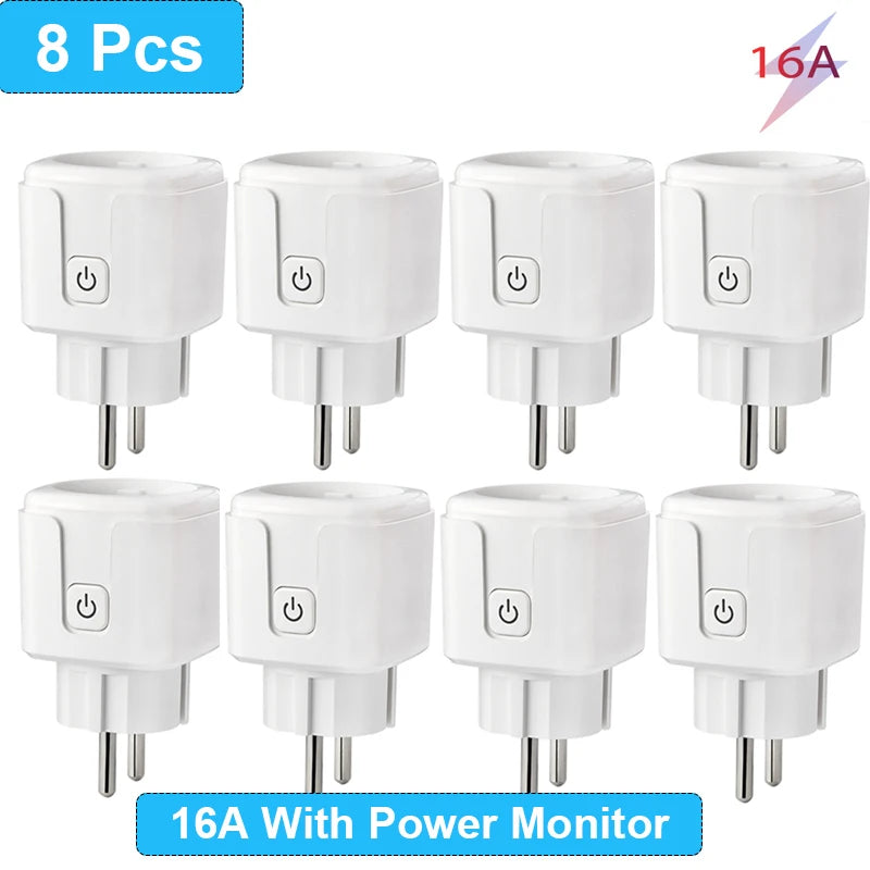 Presa Intelligente WiFi EU 16A/20A – Monitor Consumi, Timer, Compatibile Alexa, Google Home, Tuya