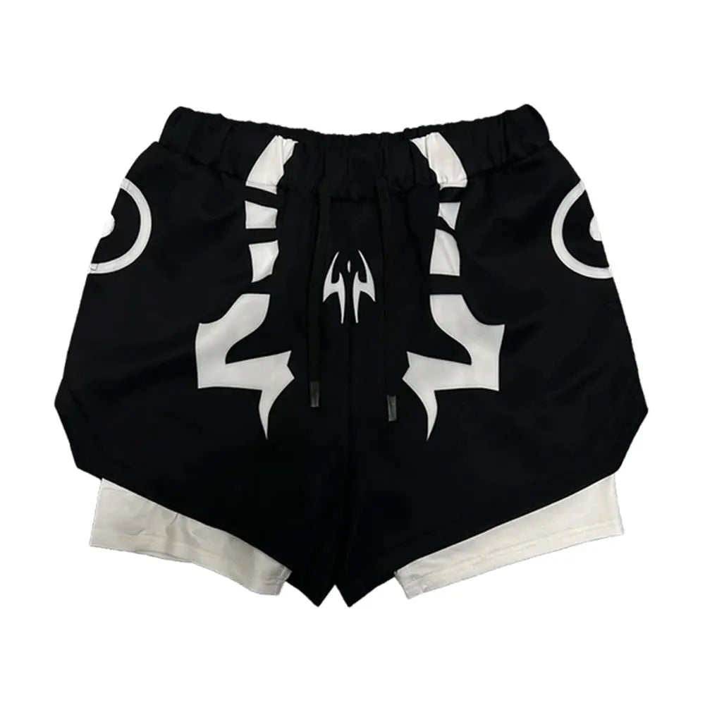 Set Compressione Anime Jujutsu Kaisen – Maglia 3D + Shorts da Palestra, Asciugatura Rapida, per Uomo