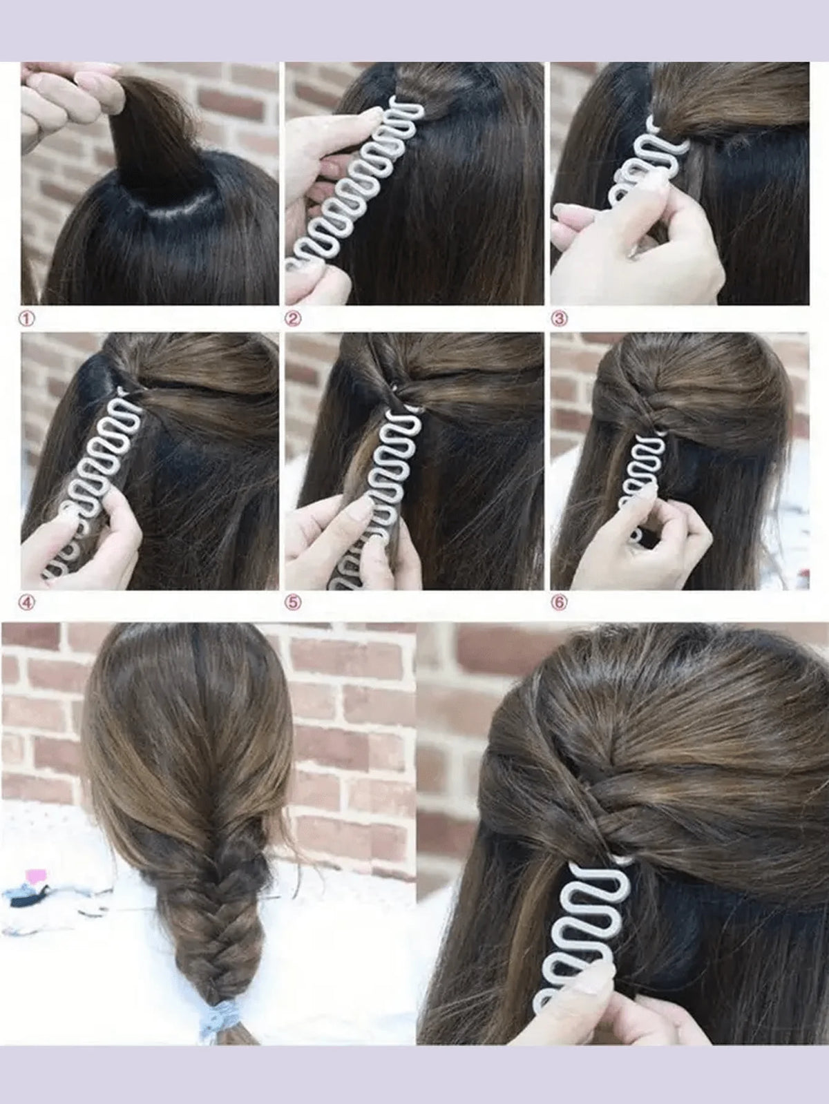 Set Accessori per Acconciature – Strumento per Trecce a Spina di Pesce, Intrecciatore DIY per Coda di Cavallo Elegante