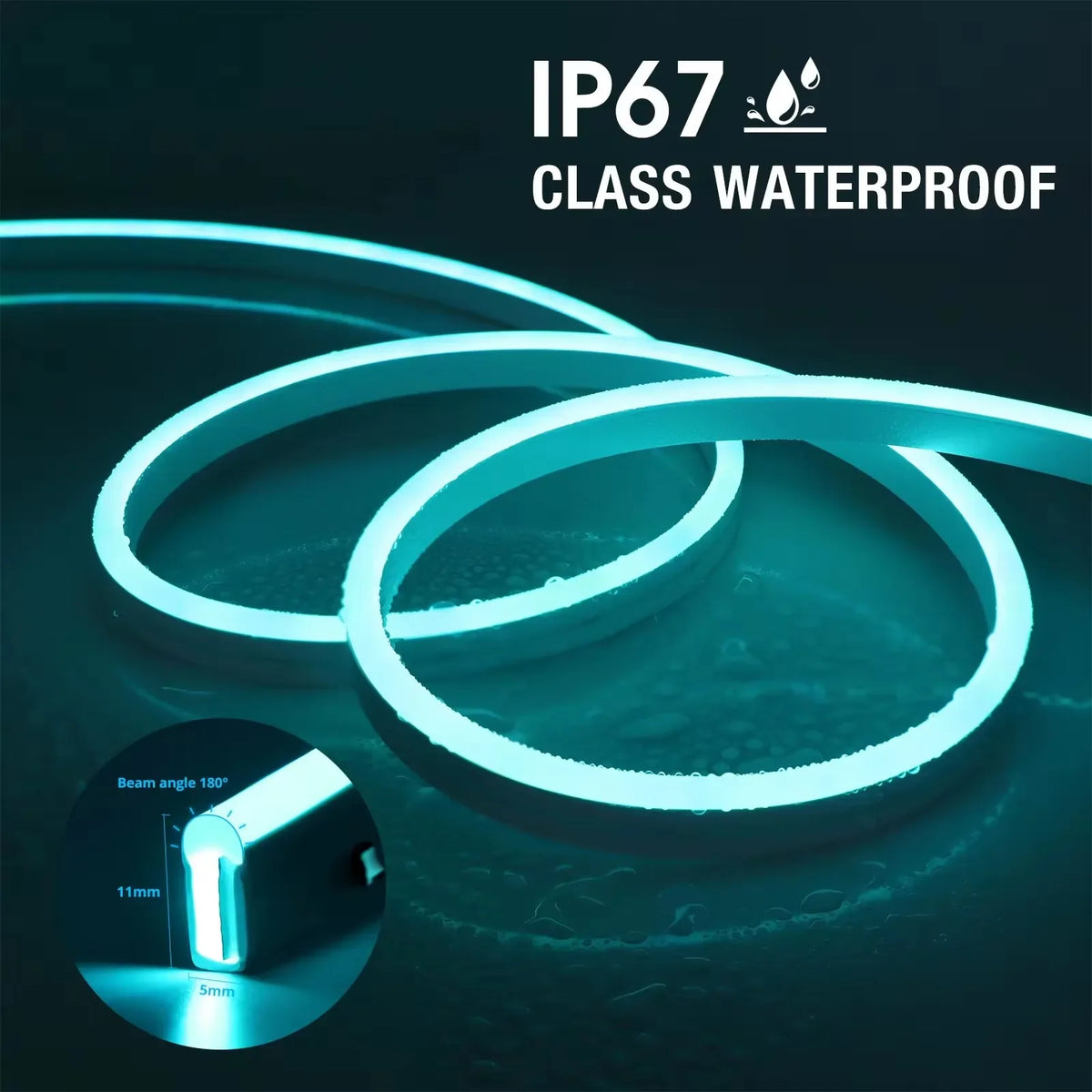 Striscia LED Neon RGB smart IP65 USB Tuya