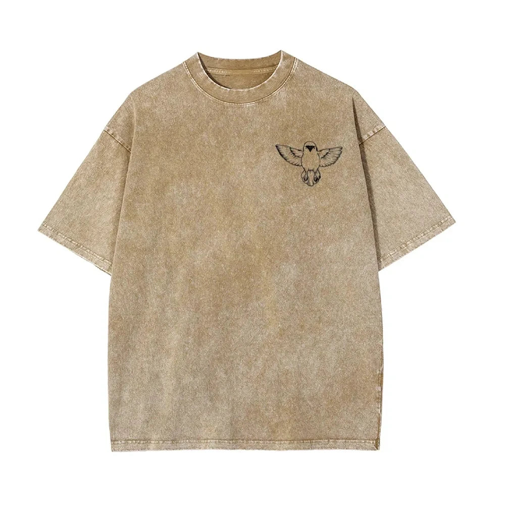 T-Shirt Demon Slayer – Zenitsu Agatsuma Respiro del Tuono | Vintage Washed, Stile Anni '90, Manica Corta Unisex