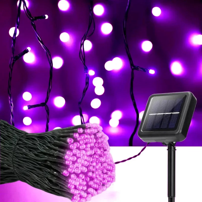 Catena luminosa solare LED impermeabile