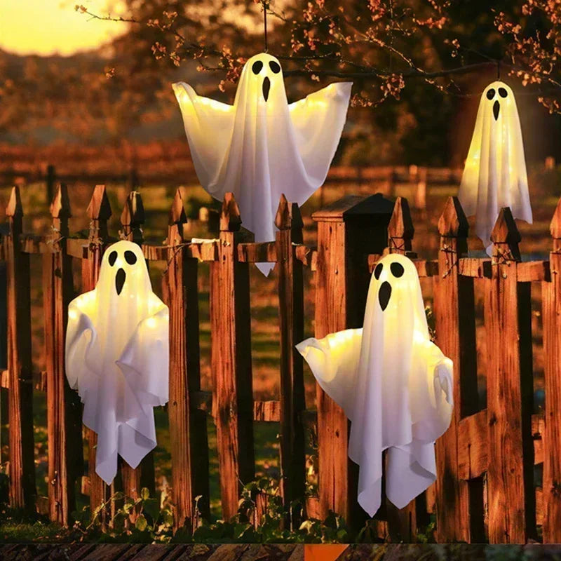 Fantasma luminoso sospeso per Halloween