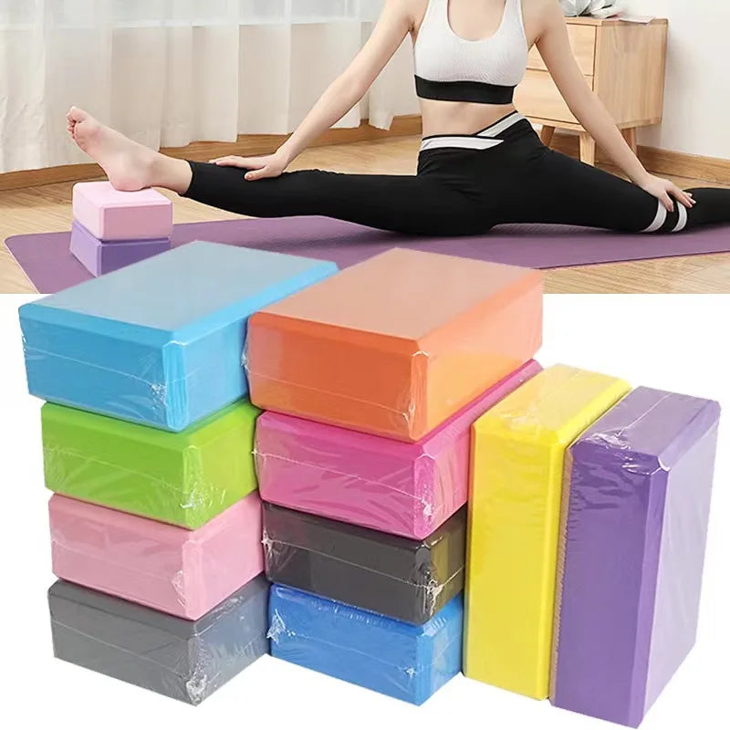 Blocco Yoga EVA ad Alta Densità – Mattoncino Pilates per Stretching, Ginnastica e Tonificazione, 9 Colori Disponibili